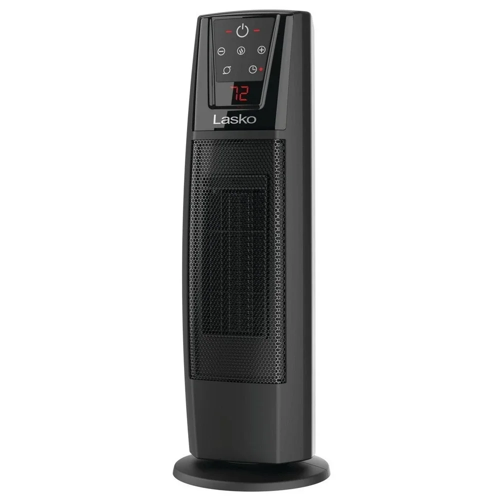 LASKO WARM-A-ROOM CT20111 DIGITAL CERAMIC TOWER HEATER WITH REMOTE 1500W